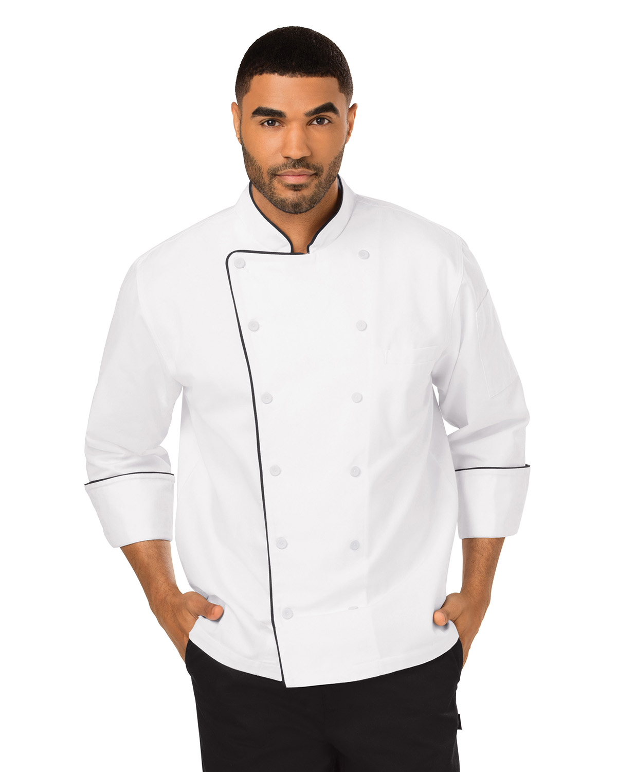 Dickies DC42B - Chef Unisex Executive Chef Coat with Piping